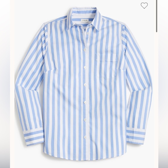 J. Crew Tops - J. Crew women’s Shirt in Light Blue and White Stripes